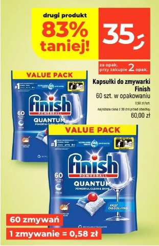 Kapsułki do zmywarki Finish