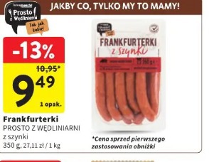 Frankfurterki PROSTO Z WĘDLINIARNI z szynki