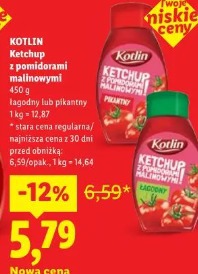 Kotlin Ketchup z pomidorami malinowymi łagodny lub pikantny