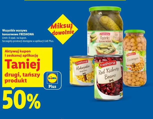 Wszystkie warzywa konserwowe Freshona