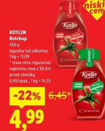 Kotlin Ketchup łagodny lub pikantny
