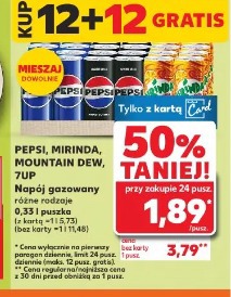 Pepsi, Mirinda, Mountain Dew, 7up Napój gazowany różne rodzaje