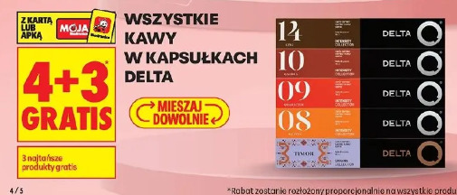 Wszystkie kawy w kapsułkach Delta