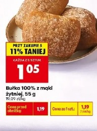 Bułka 100% z mąki żytniej