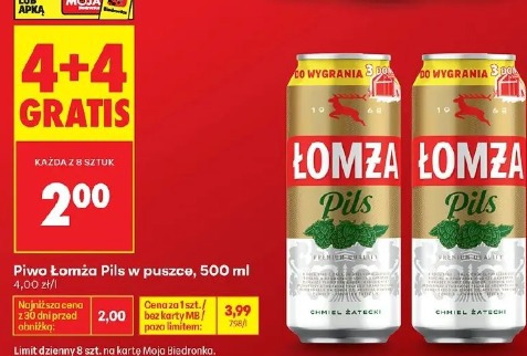 Łomża Pils piwo w puszce