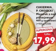 Cukiernia P. Chojecki Mazurek z nadzieniem pistacjowym