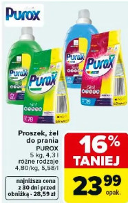 Proszek, żel do prania Purox