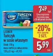 Lisner Tuńczyk w sosie własnym