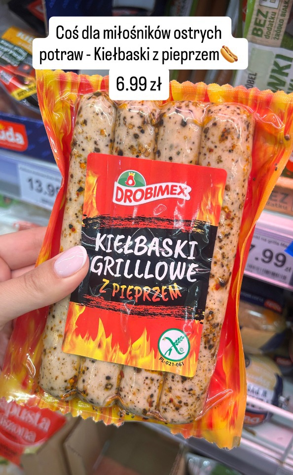 Drobimex Kiełbaski grillowe z pieprzem