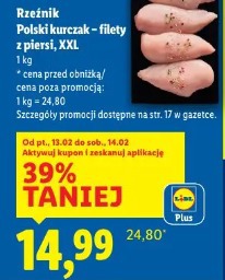 Rzeźnik Polski kurczak – filety z piersi, XXL