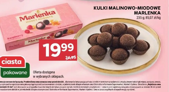 Kulki malinowo-miodowe Marlenka