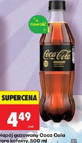 Napój gazowany Coca Cola zero kofeiny