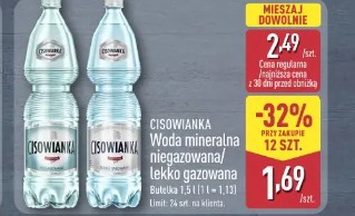 Cisowianka Woda mineralna niegazowana/lekko gazowana