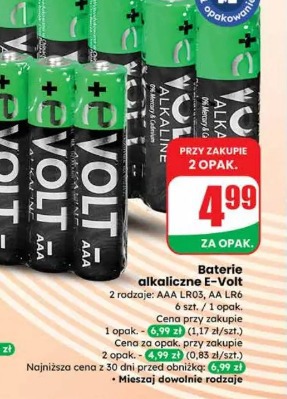 Baterie alkaliczne E-Volt