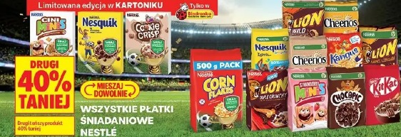 Wszystkie płatki śniadaniowe Nestlé