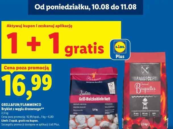 Grill&Fun/Flammenco Brykiet z węgla drzewnego
