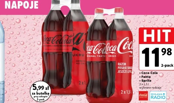 Coca-Cola Fanta Sprite wybrane rodzaje