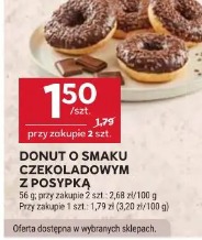 Donut o smaku czekoladowym z posypką