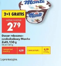 Deser mleczno-czekoladowy Monte Zott