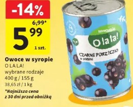 Owoce w syropie O LA LA!