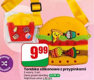 Torebka silikonowa z przypinkami
