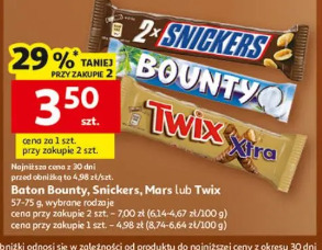 Baton Bounty, Snickers, Mars lub Twix