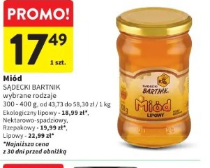 Miód SĄDECKI BARTNIK wybrane rodzaje