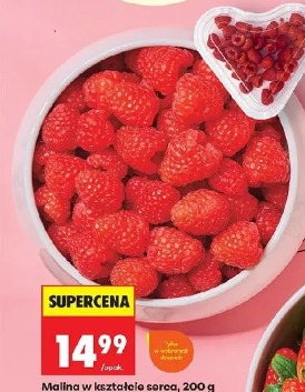 Malina w kształcie serca, 200 g