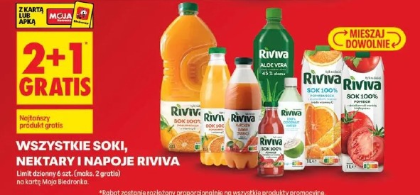 Wszystkie soki, nektary i napoje Riviva