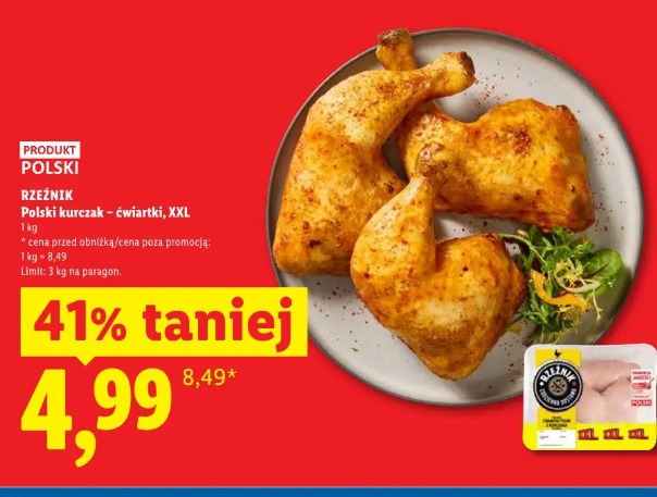 Rzeźnik Polski kurczak – ćwiartki, XXL