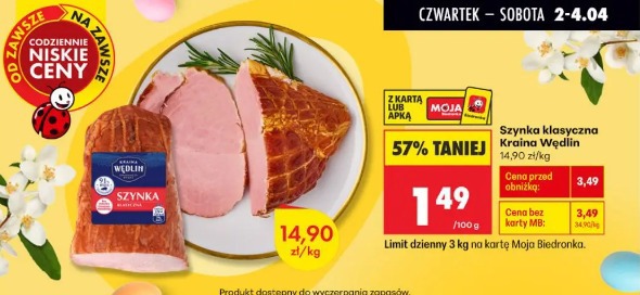 Szynka klasyczna Kraina Wędlin