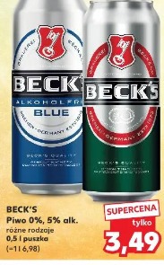 Beck's piwo 0%, 5% alk.