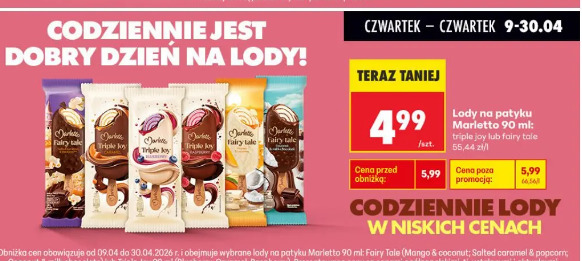 Lody na patyku Marletto 90 ml