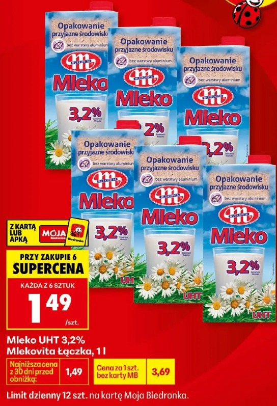 Mleko UHT 3,2% Mlekovita Łączka