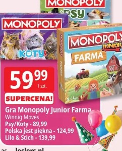 Gra Monopoly Junior Farma Winning Moves
