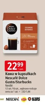 Kawa w kapsułkach Nescafé Dolce Gusto/Starbucks Nestlé