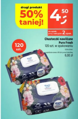 Chusteczki nawilżane Pure Fresh