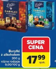Baryłki z alkoholem Wedel
