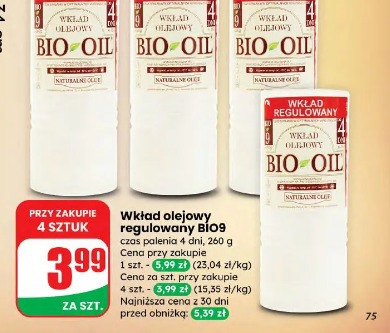 Wkład olejowy regulowany BIO9