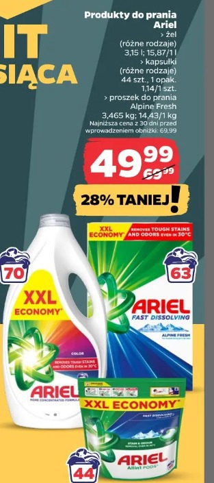 Produkty do prania Ariel