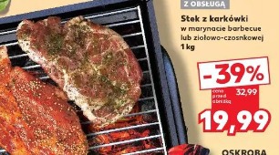 Stek z karkówki w marynacie barbecue lub ziołowo-czosnkowej