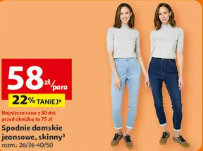 Spodnie damskie jeansowe, skinny INEXTENSO