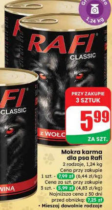 Rafi mokra karma dla psa