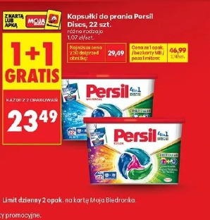 Kapsułki do prania Persil 22 szt. 1+1 gratis