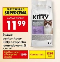 Żwirek bentonitowy Kitty o zapachu lawendowym