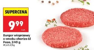 Burger wieprzowy o smaku chorizo El Pozo