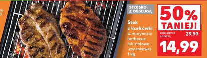 Stek z karkówki do grilla barbecue lub ziołowo-czosnkowej