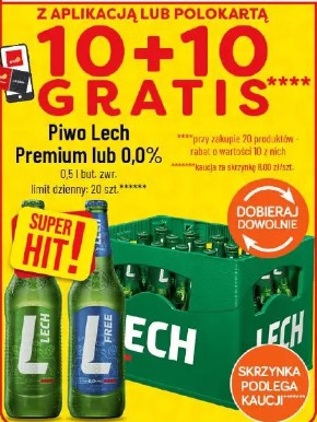 Piwo Lech Premium lub 0,0%
