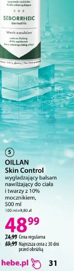 Oillan Skin Control wygładzający balsam nawilżający do ciała i twarzy z 10% mocznikiem