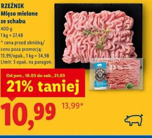 Rzeźnik Mięso mielone ze schabu